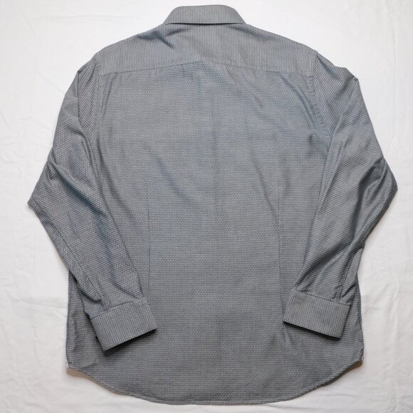 Robert Graham Black & White Diamond Patterned Dress Shirt | Fitted | EUC | 17 43 - Picture 6 of 14